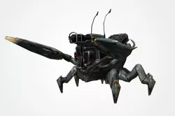 Sci-fi crustacean EB-1 Low-poly 3D model