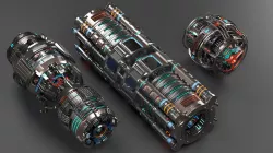 Sci Fi Mega Elements KITBASH - SUBDIVISION READY - pack 3 3D model