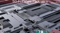 Sci-Fi Panels vol 3 3D model