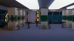 Scifi laboratory - low poly Low-poly 3D model