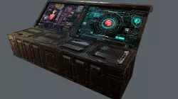 Scifi Modular Screen -Medical Computer  Videogame-Unity-PRB-glFT Low-poly 3D model