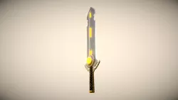 SciFi Sword Low-poly 3D model