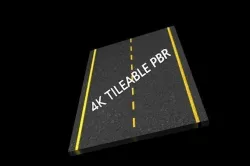 Seamless PBR Asphalt Texture