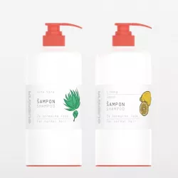 Shampoo bottle with a pump 3D model