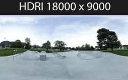 Skate Park HDRI hdr environment 3D model