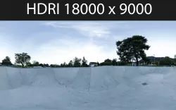Skatepark Bowl HDRI hdr environment  3D model