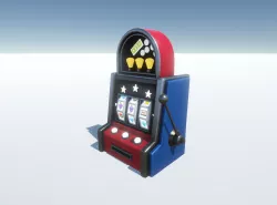 Slot Machine Low-poly 3D model