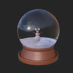 Snow Globe  Low-poly 3D model
