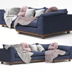 Sofa Relaxed Saguaro Sectional 3D model
