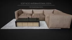 Sofa Soft - Home and Office Furniture 02 3D model