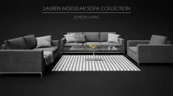 Sonder Living - Lauren Modular Sofa 07 3D model