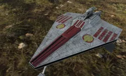 Star Wars Acclamator Low-poly 3D model