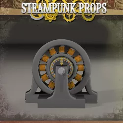 Steampunk Dynamo 3D model