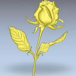 STL rose  3D model