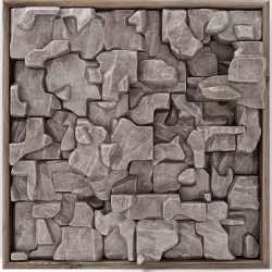 Stone splinter rock panel frame n1 3D model