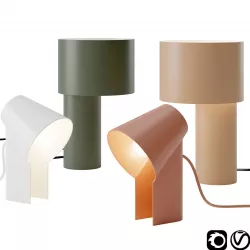 Study and Tangent Table Lamp by Woud 3D model