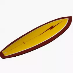 Surfboard 01 3D model