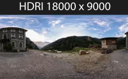 Swiss Abandoned House HDRI hdr environment 3D model