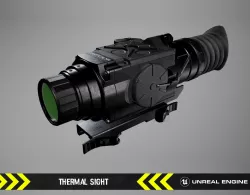 Thermal Sight - FPS Gun Attachment for Unreal Engine Low-poly 3D model