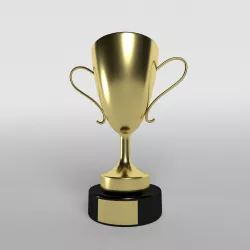 Trophy v1 001 Low-poly 3D model
