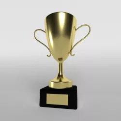 Trophy v2 001 Low-poly 3D model