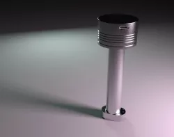Two stroke piston diesel engine 3D model
