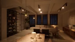 UE4 NIGHT Realism Vintage Style Living Room NIGHT Scene in UE4 3D model