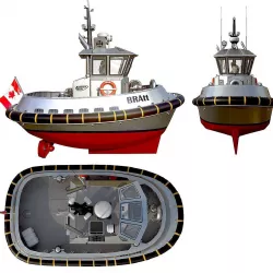 Ultra compact ASD tugboat  3D model