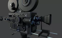 Vintage Movie Camera 3D model