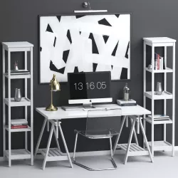 workplace set 3D model