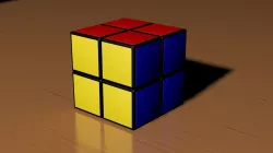 2x2 Rubiks Cube 3D model