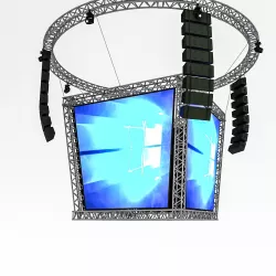 3D Boxing Scoreboard Low-poly 3D model