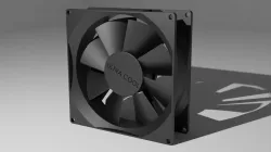3D model and rendered Computer PC Fan 3D model