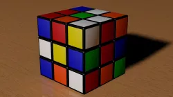 3x3 Scrambled Rubiks Cube 3D model
