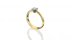  4mm diamond solitaire ring 3D model