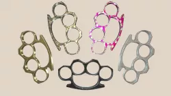 5 Different Colors Knuckle Dusters PBR Low-poly 3D model