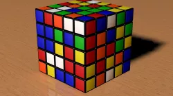 5x5 Scrambled Rubiks Cube 3D model