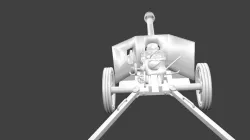 75mm pak 40 3D model