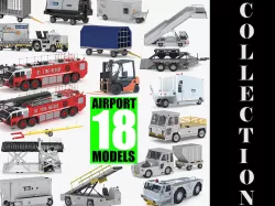 Aiport 18 Models Collection 3D model