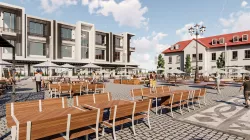 Appartment building redesign with cafeteria Bar  3D model