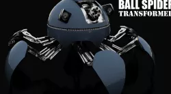 BALL-SPIDER TRANSFORMER Low-poly 3D model