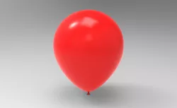 Balloon Low Polly Smooth 3d Model Solid and Mesh Low-poly 3D model