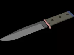 battle knife eva 02  Low-poly 3D model