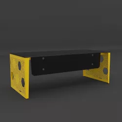 BEE Glass Executive Table 3D model
