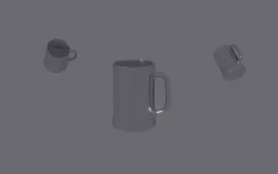 Beer Mug Low-poly 3D model