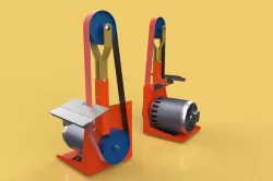 BELT GRINDER SANDER BUFFER EDGE POLISHING MACHINE 3D model