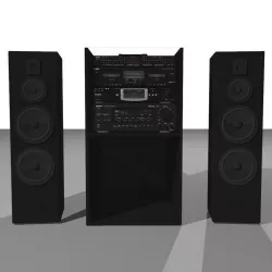 Big Stereo Setup - Multiple Components 3D model