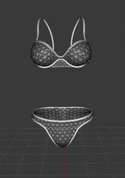 Bikini Swimming 3D model