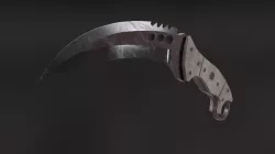 Black x Red Talon Knife Low Poly Game ready Asset Low-poly 3D model