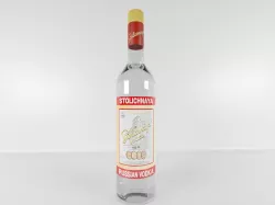 bottle of vodka 3D model